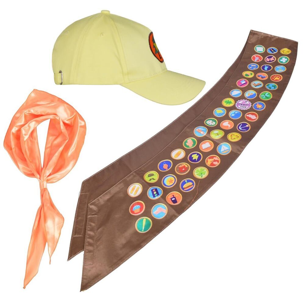 7672 Men's Halloween Costume Up Neckerchief Sash Hat Up Costume
